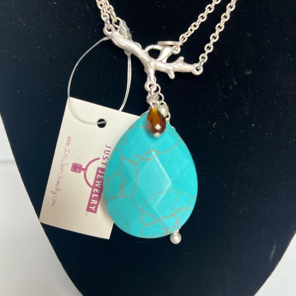 Faux turquoise necklace